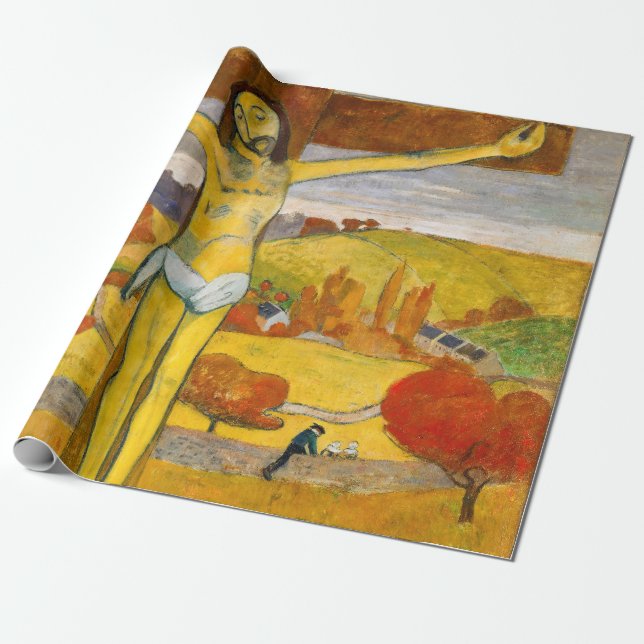 Papel De Presente Paul Gauguin - O Cristo amarelo (Desenrolado)