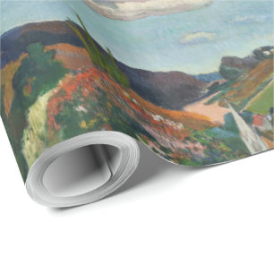 Papel De Presente Paul Gauguin, O Povoado