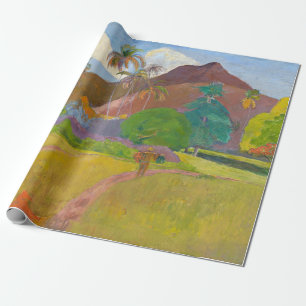 Papel De Presente Paul Gauguin - Paisagem Taitiana
