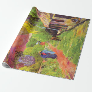Papel De Presente Paul Gauguin Road no Taiti Vintage Fine Art