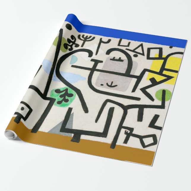 Papel De Presente Paul Klee Rich Harbor Abstrato Expressionismo (Desenrolado)