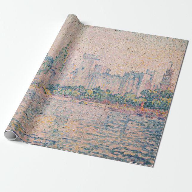Papel De Presente Paul Signac - Avignon, Manhã (Desenrolado)