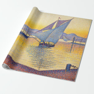 Papel De Presente Paul Signac - O Porto ao Pôr-do-Sol, Opus 236