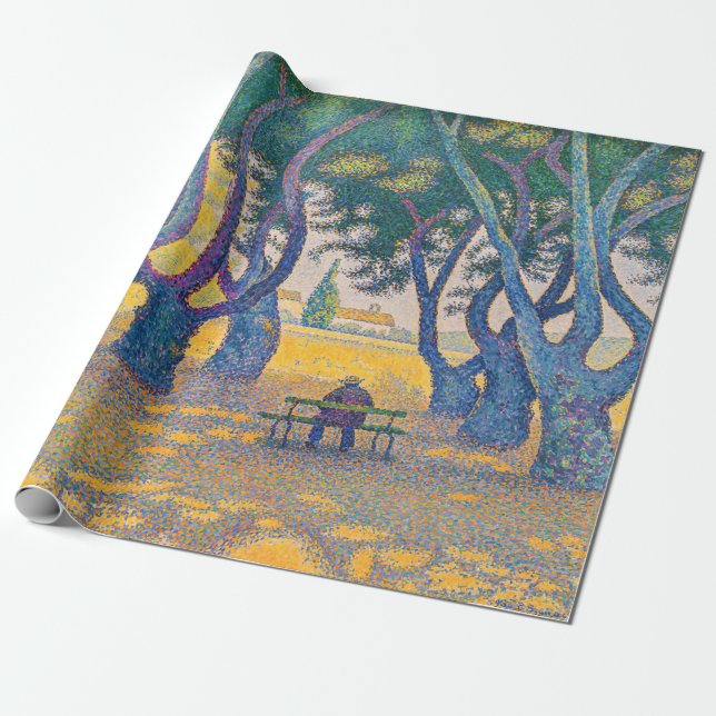 Papel De Presente Paul Signac - Place des Lices, Santo-Tropez (Desenrolado)