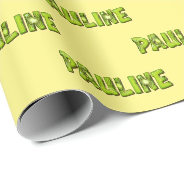 Papel De Presente Pauline Kiwi Fruit Geschenk papier Geschenkpapier (Ponta do rolo)