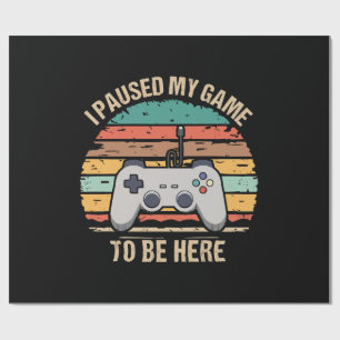 Papel De Presente Pauso meu jogo para estar aqui