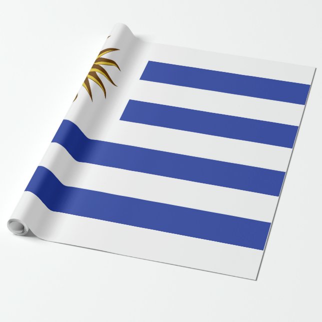Papel De Presente pavilhão Uruguai (Desenrolado)