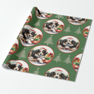 Papel De Presente Pawsome Holiday Surprise" Papel de moldagem de Nat