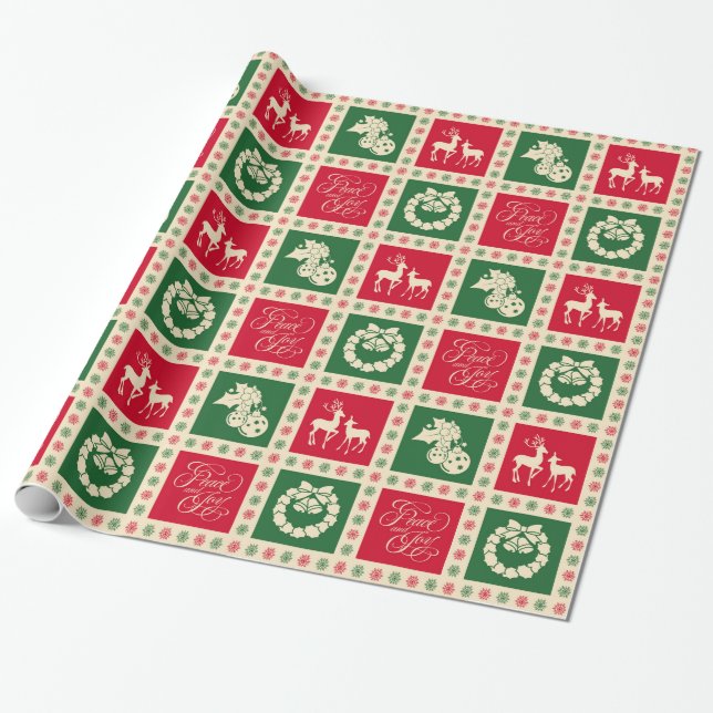 Papel De Presente Paz e alegria (Desenrolado)