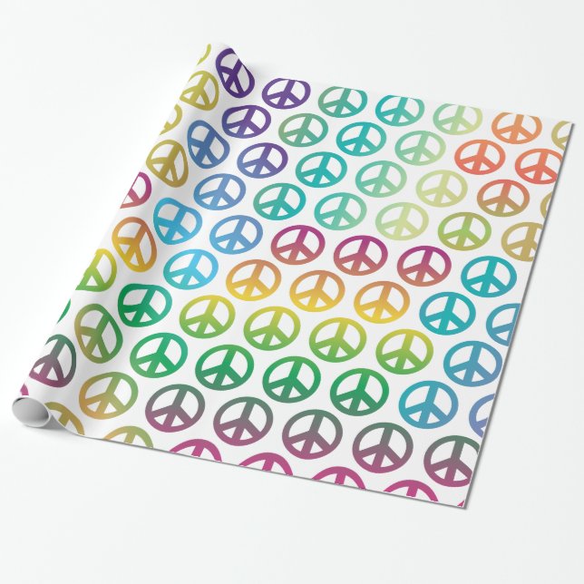 Papel De Presente Paz mundial (Desenrolado)