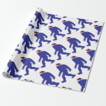 Papel De Presente Pé Grande Vestindo um chapéu do Papai Noel<br><div class="desc">Pé Grande Vestindo um chapéu do Papai Noel</div>