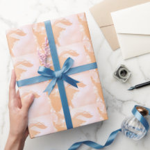 Peach Fuzz Abstrato Floral