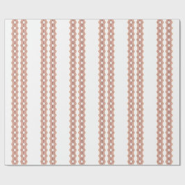 Papel De Presente Peach Wave Symmetry