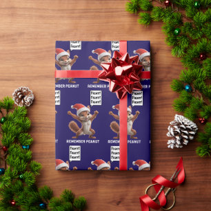 Papel De Presente Peanut the Squirrel Justice MAGA Christmas