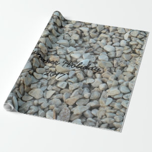 Papel De Presente Pebbles on Beach Stone Photoics