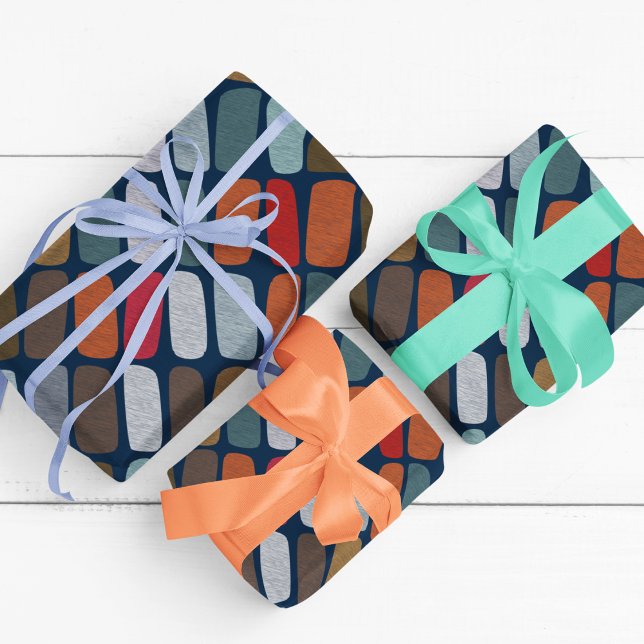 Papel De Presente Pebbles Scribble (gift wrapping paper is made with high-quality, premium paper and different five sizes.)