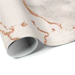 Papel De Presente Pedra Rosa de Cinza de Silver de Blush,, creme