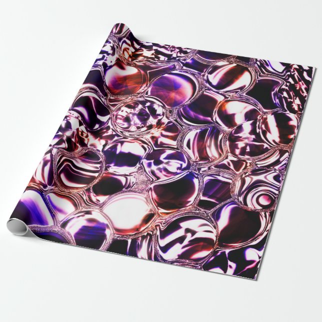 Papel De Presente Pedra semipreciosa ou bolhas de Vidro? (Desenrolado)