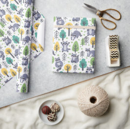 Papel De Presente Pedras De Madeira