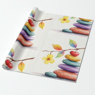 Papel De Presente Pedras equilibradas