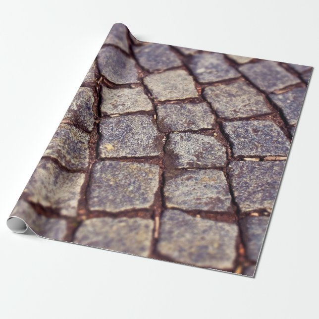 Papel De Presente Pedras para pavimentação de pedras (Desenrolado)