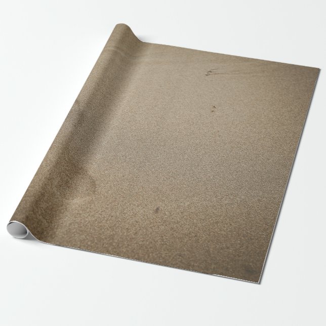 Papel De Presente Pegadas na areia (Desenrolado)