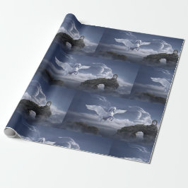 Papel De Presente Pégaso em voo      