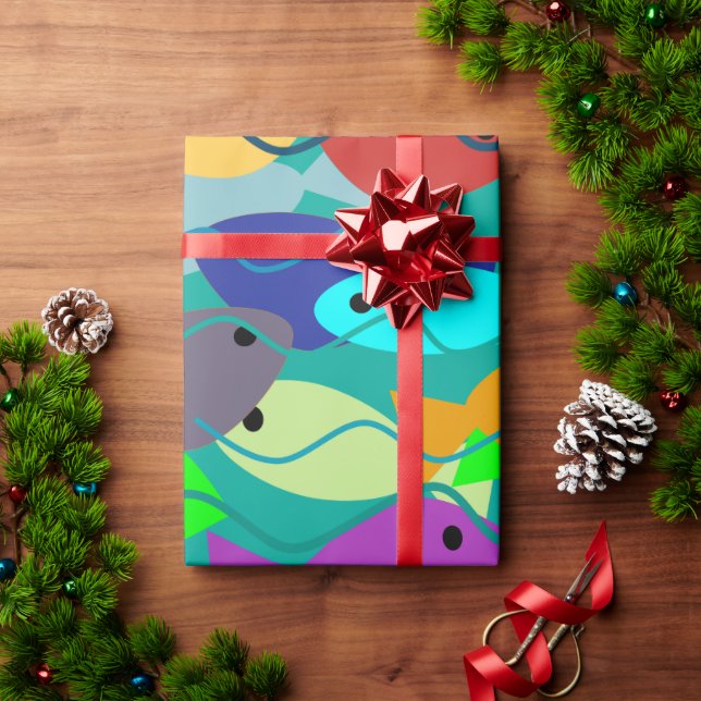 Papel De Presente Peixe (Presente de Natal)