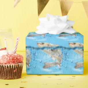 Papel De Presente peixe grande na água