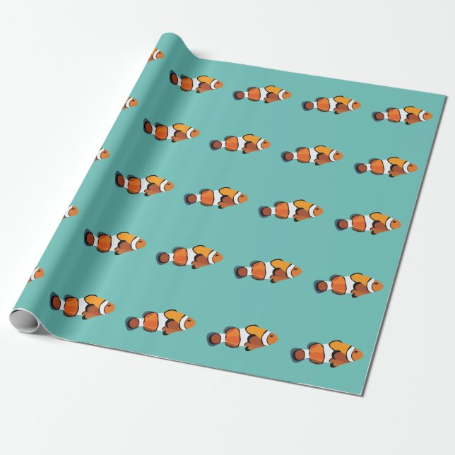 Papel De Presente Peixe-Palhaço (Desenrolado)