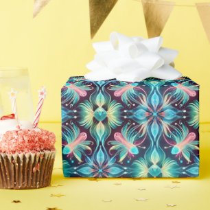 Papel De Presente PEIXE ~ PINK BLUE BLUE BLACK Shades ~