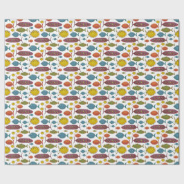 Papel De Presente Peixe super divertido