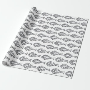 Papel De Presente Peixes de Cinzas Engenheiros Biológicas