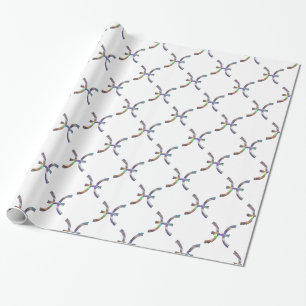 Papel De Presente peixes hologramas