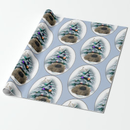 Papel De Presente Pekingese Christmas