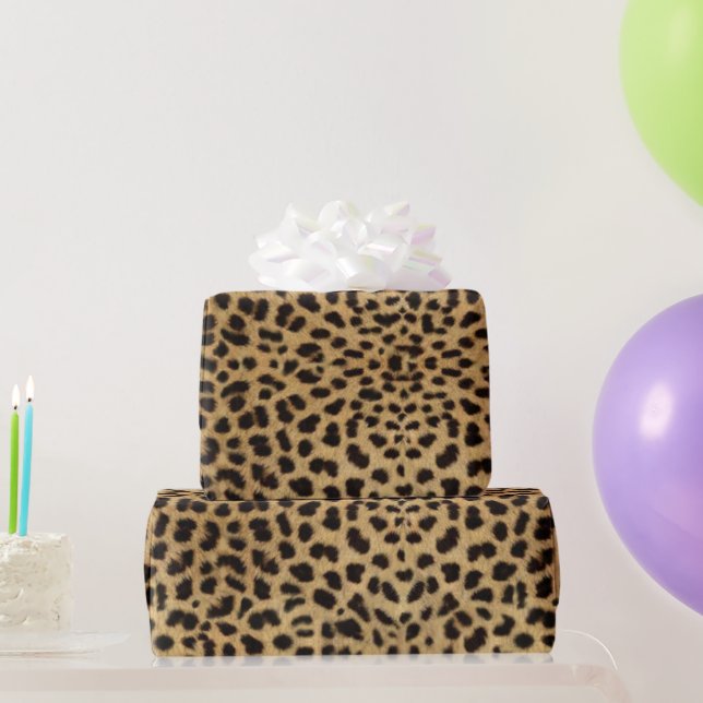 Papel De Presente Pele Leopard  (Presentes para festas)