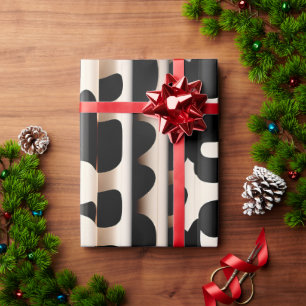 Papel De Presente Pele-leopardo Beige Modern Patterno