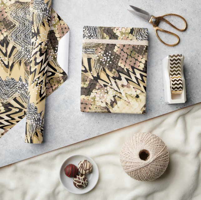 Papel De Presente pele-leopardo, cobras (Artesanato)