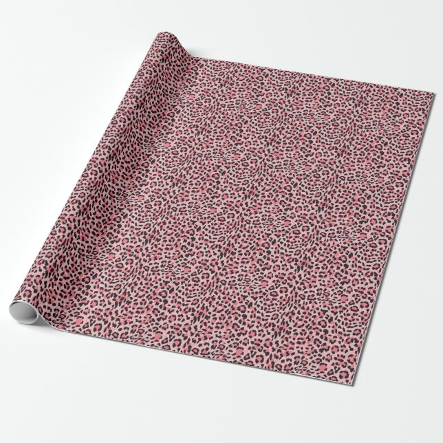 Papel De Presente Pele-leopardo: textura perfeita da safra (Desenrolado)