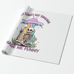 Papel De Presente Pelo Menos Meu Trauma Me Engraçou