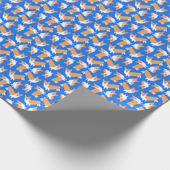 Papel De Presente Pembroke Welsh Corgi Puppy Padrão (Ponta)