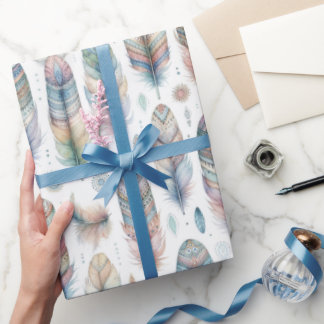 Papel De Presente Pena de Fantasia