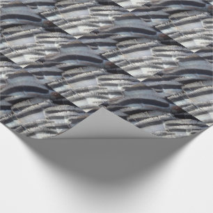 Papel De Presente Penas de Peru Selvagem II Design Abstrato da Natur