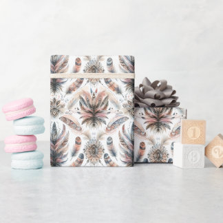 Papel De Presente Penas Ferozes