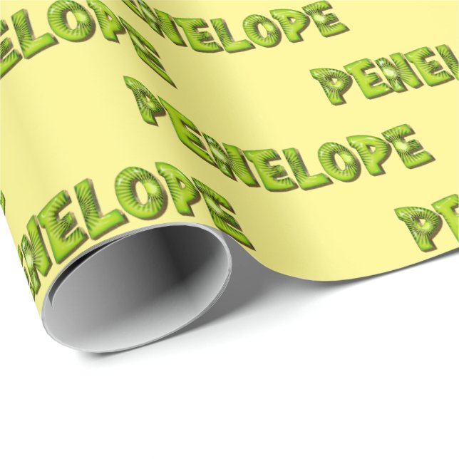 Papel De Presente Penelope Kiwi Fruit Geschenk papier Geschenkpapier (Ponta do rolo)