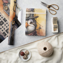 Papel De Presente Penguin Tall steampunk 1 Penguins