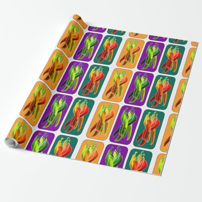 Papel De Presente Pepper Chili (Desenrolado)