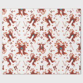 Papel De Presente Peppermint Charm Wrapping Paper
