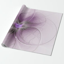 Pequena Beleza Moderno Cinza Mauve Arte Fractal Fl