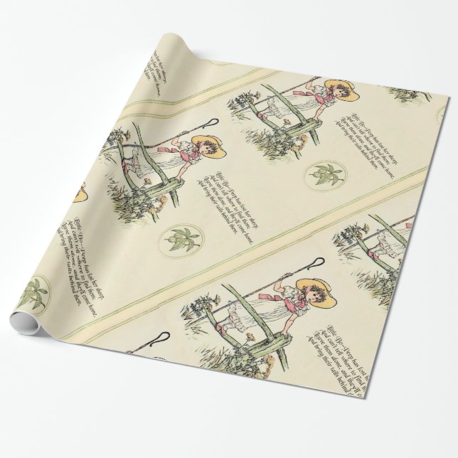 Papel De Presente Pequena Bo-Peep: Clássicos de Kate Greenaway para  (Desenrolado)